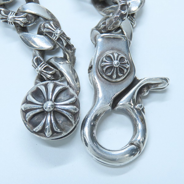 実際に弊社で買取させて頂いた【オールド刻印】CHROME HEARTS/クロムハーツ ファンシーチェーンクリップ ブレスレット 15リンクの画像 4枚目