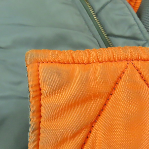 実際に弊社で買取させて頂いたALPHA INDUSTRIES/アルファインダストリーズ MA-1 1968復刻モデル フライトジャケット MIL-J-8279D/Ｍの画像 6枚目