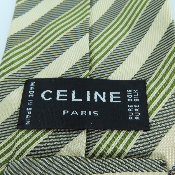 実際に弊社で買取させて頂いたCELINE/セリーヌ ストライプ シルクネクタイの画像 4枚目