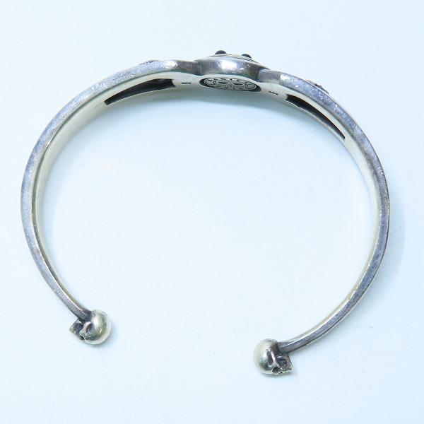 実際に弊社で買取させて頂いたMAGICAL DESIGN/マジカルデザイン チベタン スカル バングル  K18×925の画像 5枚目