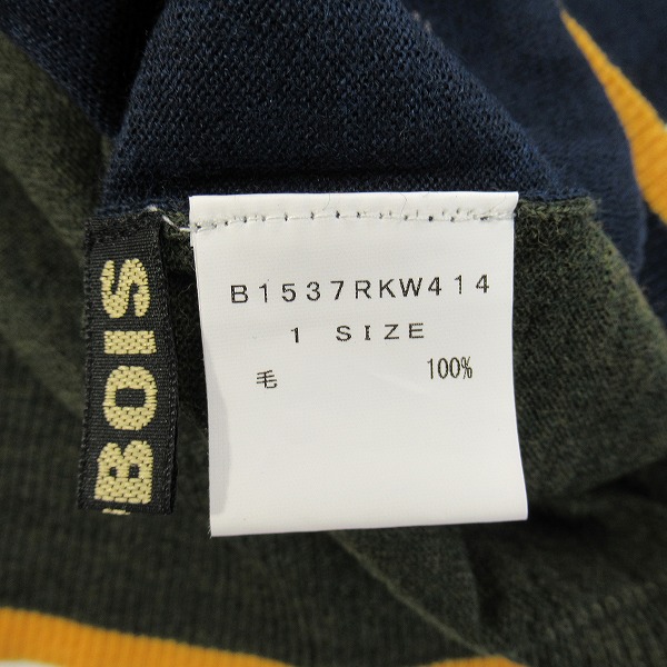 実際に弊社で買取させて頂いた【未使用】FRAPBOIS/フラボア ウール カットソー ネイビー B1537RKW414/1の画像 2枚目