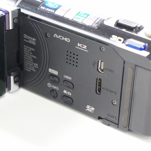 実際に弊社で買取させて頂いたJVC/日本ビクター ケンウッド Everio GZ-HM990 -B 2011年製 エブリオ デジタルビデオカメラ 動作確認済みの画像 4枚目