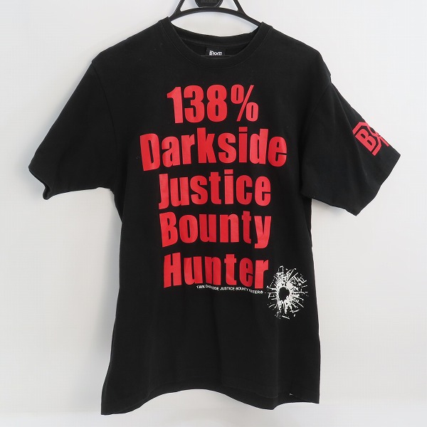 実際に弊社で買取させて頂いたBOUNTY HUNTER/バウンティーハンター  138% Darkness Justice プリントTシャツ L
