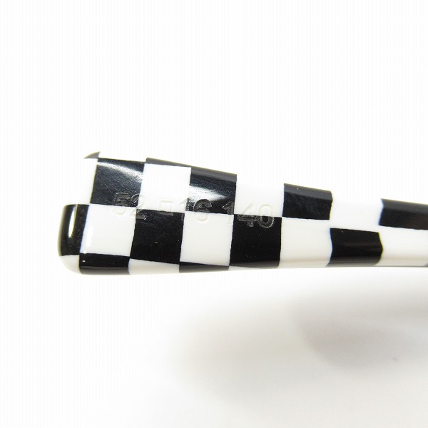 実際に弊社で買取させて頂いたalain mikli/アランミクリ 眼鏡/メガネフレーム チェック柄 A03006 B09Hの画像 5枚目