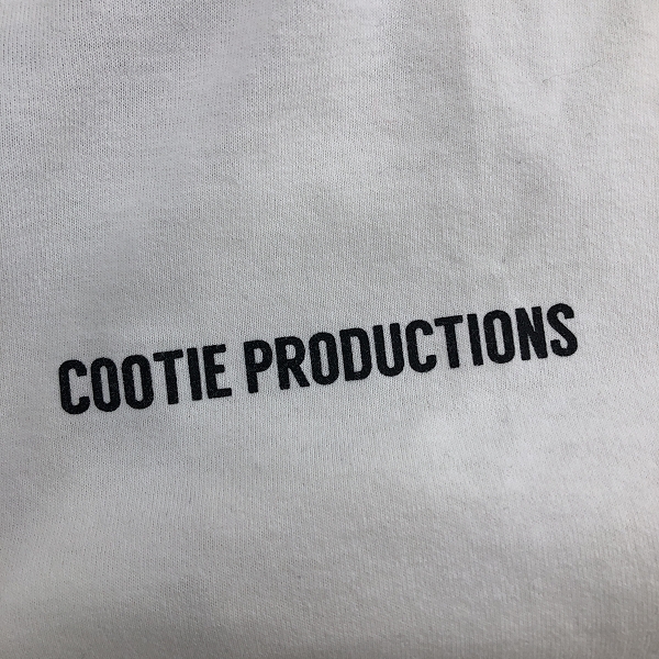 実際に弊社で買取させて頂いたCOOTIE PRODUCTIONS/クーティープロダクションズ ワンポイントロゴ オーバーサイズ 長袖Tシャツ ホワイト/Lの画像 8枚目