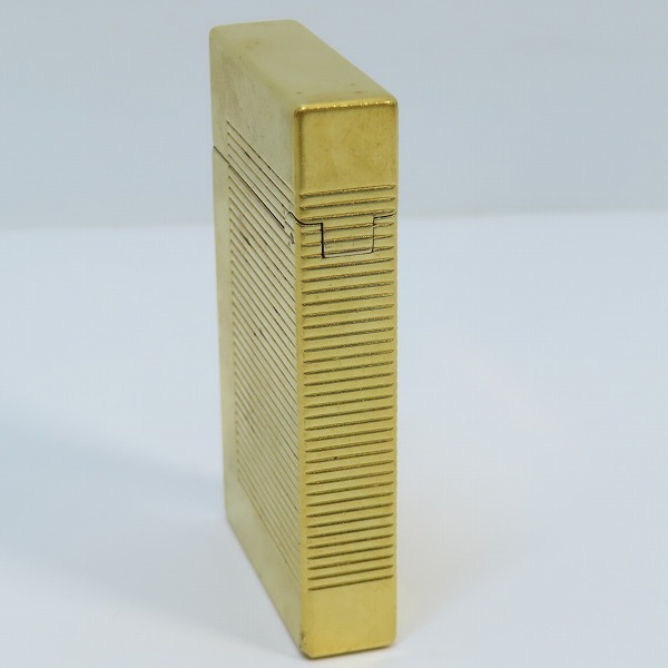 実際に弊社で買取させて頂いたS.T.Dupont/デュポン LINE2/ライン2 ゴールド ストライプ ガスライターの画像 2枚目