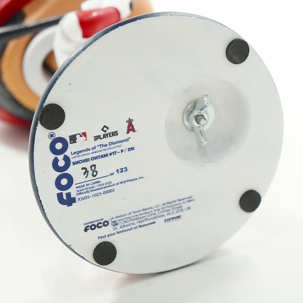 実際に弊社で買取させて頂いたFOCO/フォコ BIG HEADS ロサンゼルス・エンゼルス ＃17 大谷翔平 打者 ボブルヘッド フィギュア 首振り人形の画像 3枚目