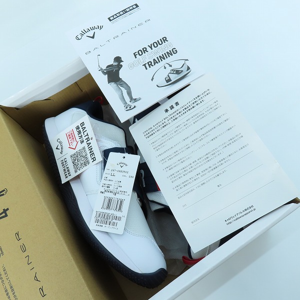 実際に弊社で買取させて頂いた【未使用】CALLAWAY キャロウェイ BALTRAINER ゴルフトレーニング シューズ 247-0983502/LL の画像 7枚目