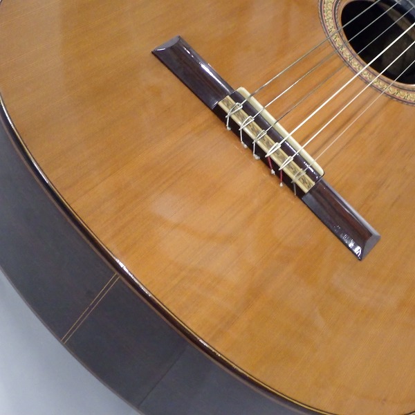 実際に弊社で買取させて頂いた★Hiroshi Tamura/田村廣 P40 クラシックギター1972年製 ハードケース付の画像 6枚目
