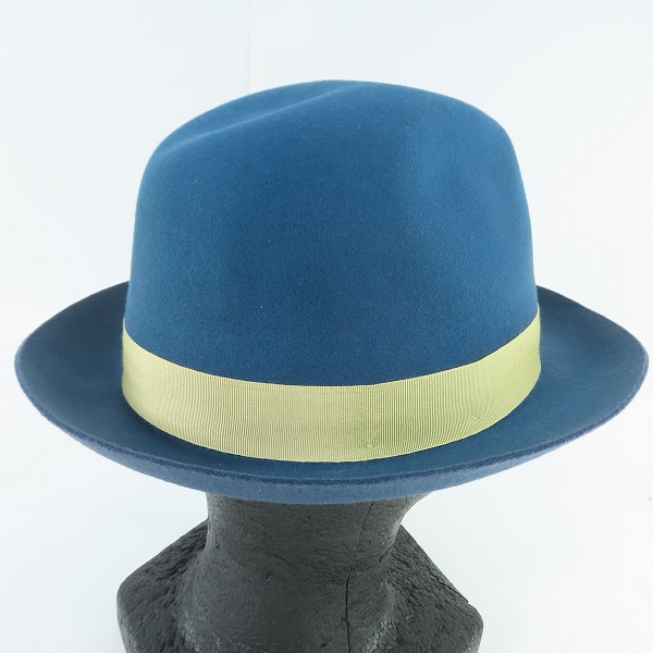 実際に弊社で買取させて頂いたBorsalino/ボルサリーノ 18.57 ロゴ  プレート フェルトハット/61の画像 3枚目