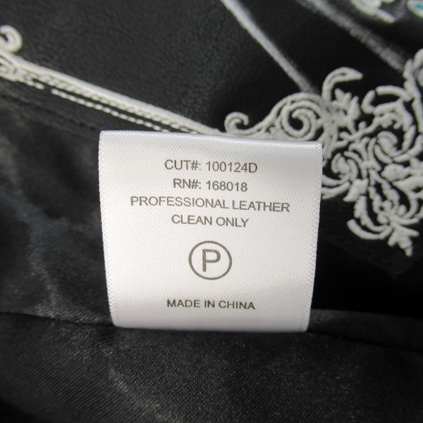 実際に弊社で買取させて頂いたA BATHING APE/アベイシングエイプ JEFF HAMILTON ABC CAMOMULTI LOGO LEATHER JACKET/レザージャケット/Sの画像 4枚目