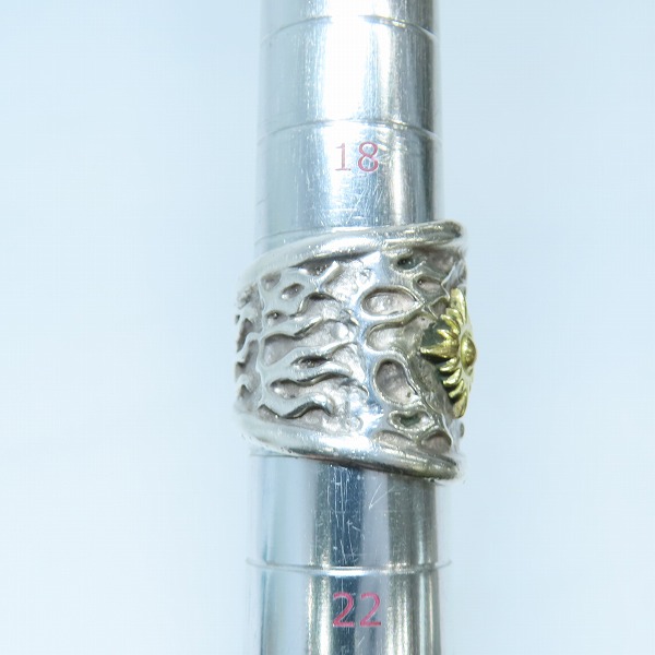 実際に弊社で買取させて頂いたARIZONA FREEDOM/アリゾナフリーダム K18 太陽神付 リング /20号の画像 8枚目