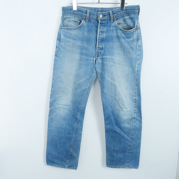 実際に弊社で買取させて頂いたLEVIS/リーバイス  501XX 刻印2 66前期 スモールe/紙パッチ/赤耳/チェーンステッチ デニムパンツ/W35