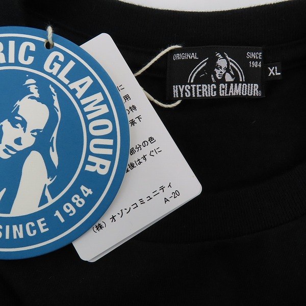 実際に弊社で買取させて頂いた【未使用】HYSTERIC GLAMOUR/ヒステリックグラマー プリント半袖Tシャツ 02213CT20/XLの画像 3枚目