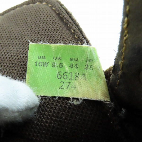 実際に弊社で買取させて頂いたTimberland/ティンバーランド Earthkeepers レースアップブーツ ダークブラウン スウェード 6618A/28の画像 5枚目