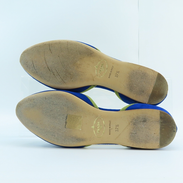 実際に弊社で買取させて頂いたPRADA/プラダ パンプス スエード ブルー/37.5の画像 2枚目