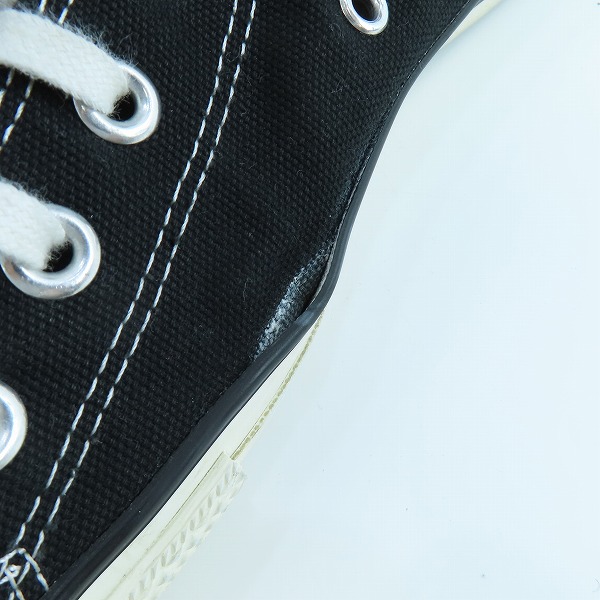 実際に弊社で買取させて頂いたCONVERSE/コンバース Made in JAPAN/日本製 CANVAS AS J HI オールスター ブラック/9の画像 6枚目