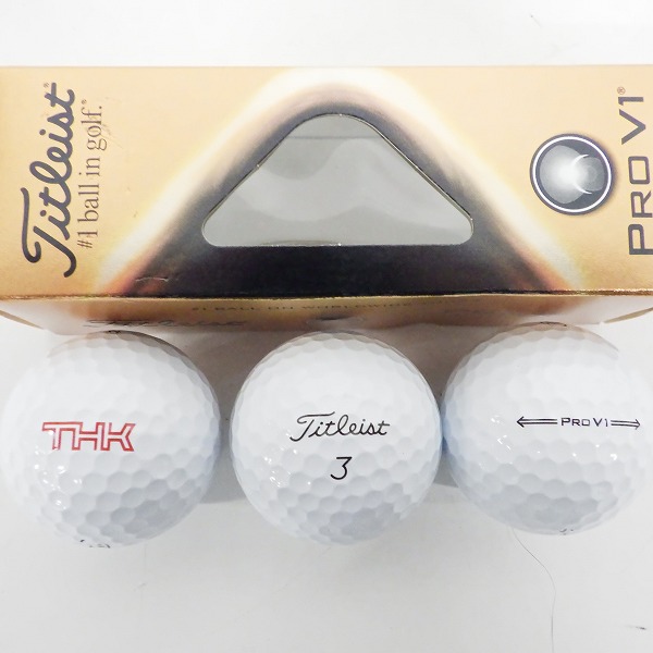 実際に弊社で買取させて頂いた【未使用/オウンネーム含む】Titleist/タイトリスト PRO V1・PRO V1ｘ ゴルフボール ホワイト 計3スリーブの画像 1枚目