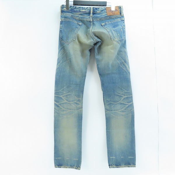 実際に弊社で買取させて頂いたHYSTERIC GLAMOUR/ヒステリックグラマー DEVIL'S NIGHT クラッシュ加工 デニムパンツ 4AP-1912 /30の画像 1枚目