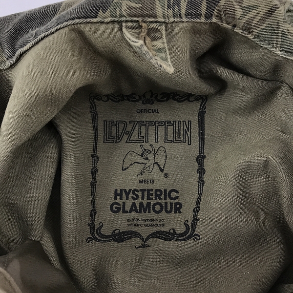 実際に弊社で買取させて頂いたHYSTERIC GLAMOUR/ヒステリックグラマー レッドツェッペリン M-65 フィールドミリタリージャケット 4AB-1062 Mの画像 2枚目