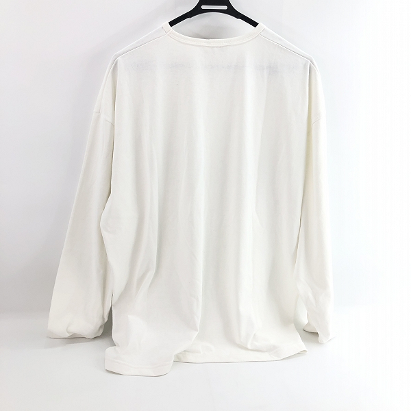 実際に弊社で買取させて頂いたCOOTIE PRODUCTIONS/クーティープロダクションズ ワンポイントロゴ オーバーサイズ 長袖Tシャツ ホワイト/Lの画像 1枚目