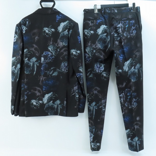 実際に弊社で買取させて頂いたLAD MUSICIAN/ラッドミュージシャン フラワースカル ジャケット/パンツ セットアップ 2220-332/2220-560/46の画像 1枚目