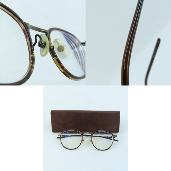 実際に弊社で買取させて頂いた999.9/フォーナインズ ウェリントン アイウェア/眼鏡  M-43  6903の画像 9枚目