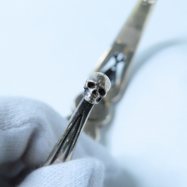 実際に弊社で買取させて頂いたMAGICAL DESIGN/マジカルデザイン チベタン スカル バングル  K18×925の画像 7枚目