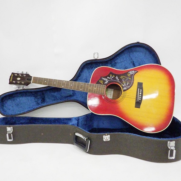 実際に弊社で買取させて頂いた★ONKYO/オンキョー W180H アコースティックギター/アコギ ハミングバードType ハードケース付