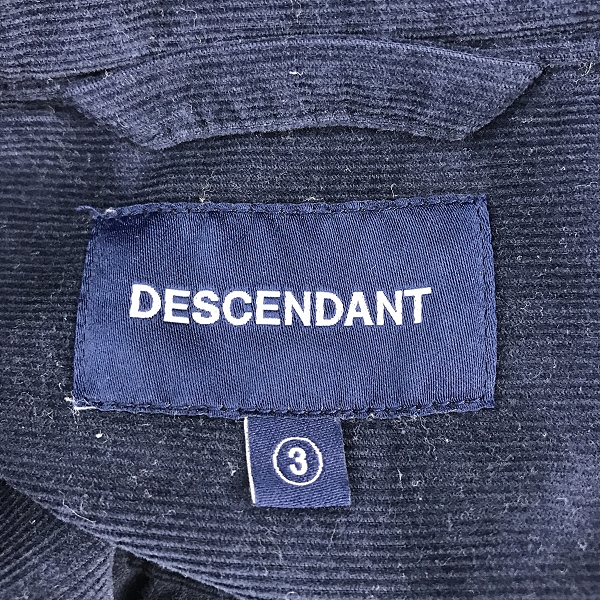 実際に弊社で買取させて頂いたDESCENDANT/ディセンダント コーデュロイ ノーカラーシャツ/3の画像 2枚目