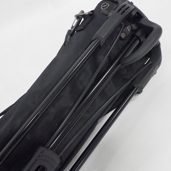 実際に弊社で買取させて頂いたle coq sportif/ルコックスポルティフ ゴルフ QQBNJA30 フード付き スタンド式 2分割クラブケース ブラックの画像 6枚目