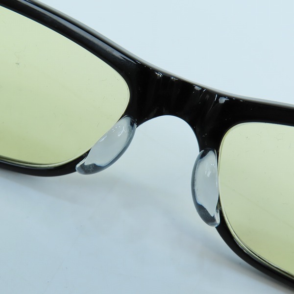 実際に弊社で買取させて頂いた999.9/フォーナインズ フルリム 度入り イエローレンズ アイウエア/メガネフレーム/サングラス NP-61の画像 3枚目