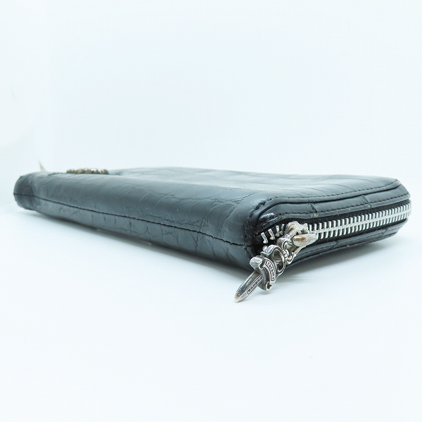 実際に弊社で買取させて頂いたCHROME HEARTS/クロムハーツ REC F ZIP アリゲーター フィリグリープラス 長財布/ウォレットの画像 2枚目