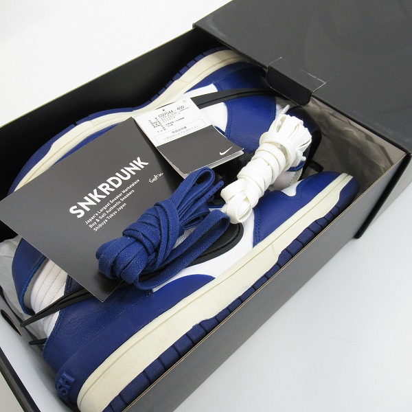 実際に弊社で買取させて頂いたNIKE×AMBUSH/ナイキ×アンブッシュ DUNK HIGH DEEP ROYAL/ダンクハイ ディープロイヤル CU7544-400/28の画像 8枚目