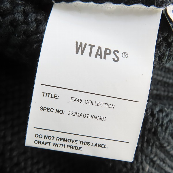 実際に弊社で買取させて頂いたWTAPS/ダブルタップス 22AW ARMT SWEATER クロスボーン ニット/セーター 222MADT-KNM02/03の画像 3枚目
