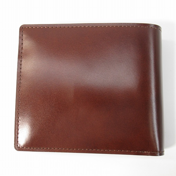 実際に弊社で買取させて頂いた土屋鞄製造所/ツチヤカバン レザー 2つ折り財布 ブラウンの画像 1枚目