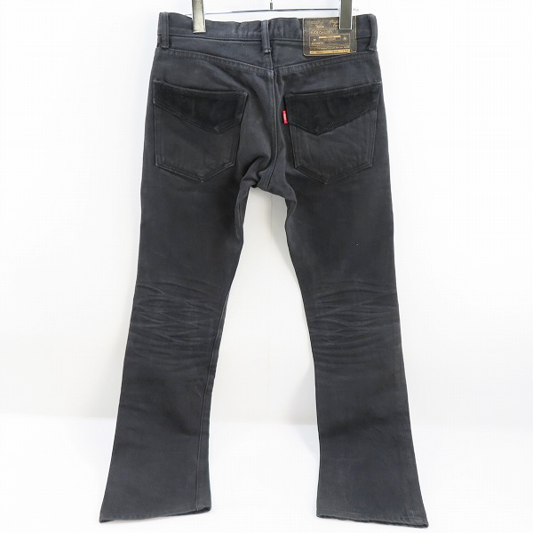 実際に弊社で買取させて頂いたRUDE GALLERY/ルードギャラリー ブラック デニムパンツ LOT8003 /W30 L32の画像 1枚目