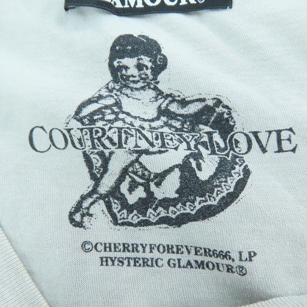 実際に弊社で買取させて頂いたHYSTERIC GLAMOUR/ヒステリックグラマー COURTNEY LOVE コートニーラブ フォトTシャツ 0221CT05/Mの画像 3枚目