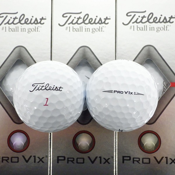 実際に弊社で買取させて頂いた【未使用】Titleist/タイトリスト PRO V1x ゴルフボール ホワイト 1ダースの画像 1枚目