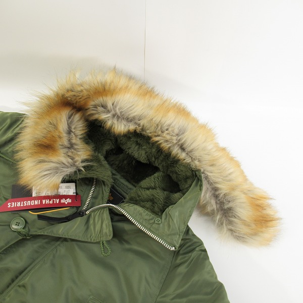 実際に弊社で買取させて頂いた【未使用】ALPHA INDUSTRIES/アルファインダストリーズ N-3Bフライトジャケット 20094-503/XLの画像 7枚目