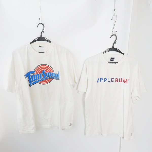 実際に弊社で買取させて頂いたAPPLEBUM/アップルバム プリント 半袖Tシャツ /XL 2点セット
