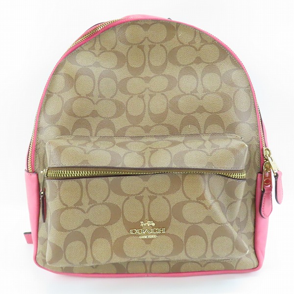実際に弊社で買取させて頂いたCOACH/コーチ PVC×レザー シグネチャー リュックサック F32200