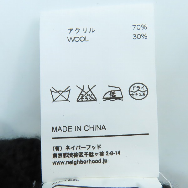実際に弊社で買取させて頂いたNEIGHBORHOOD/ネイバーフッド BLOCK / AW-CREW.LS クルーネック ニットセーター 152FUNH-KNM03/Mの画像 4枚目