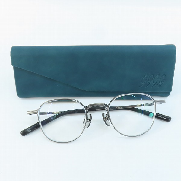実際に弊社で買取させて頂いた999.9/フォーナインズ TITANIUM アイウェア/眼鏡 S-955Tの画像 9枚目
