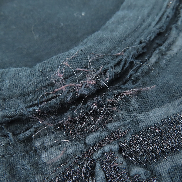 実際に弊社で買取させて頂いたRoen/ロエン スカル ボーン 長袖Tシャツ ブラック 48の画像 6枚目