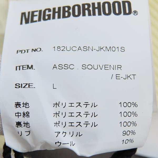 実際に弊社で買取させて頂いた【未使用】NEIGHBORHOOD×ANTI SOCIAL SOCIAL CLUB/ジャケット182ucasn-jkm01s/Lの画像 3枚目