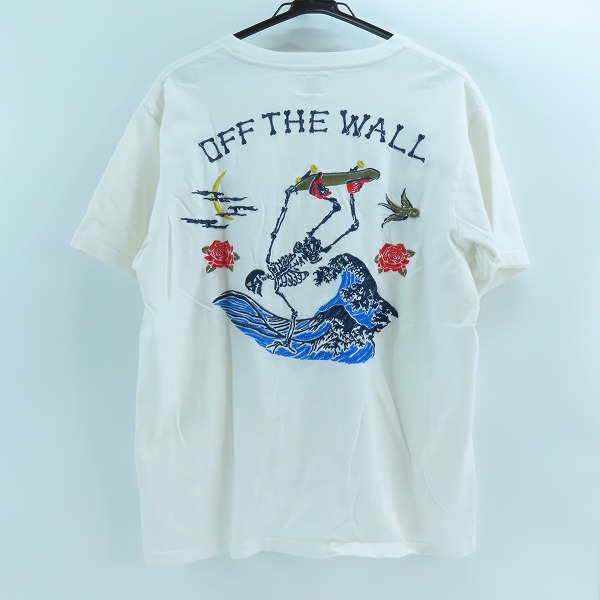 実際に弊社で買取させて頂いたvans/バンズ 刺繍 半袖Tシャツ L