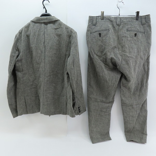 実際に弊社で買取させて頂いたFAT/エフエーティー リネン ジャケット/パンツ セッツアップ グレー FC1710-JK03/PN03 /Lの画像 1枚目