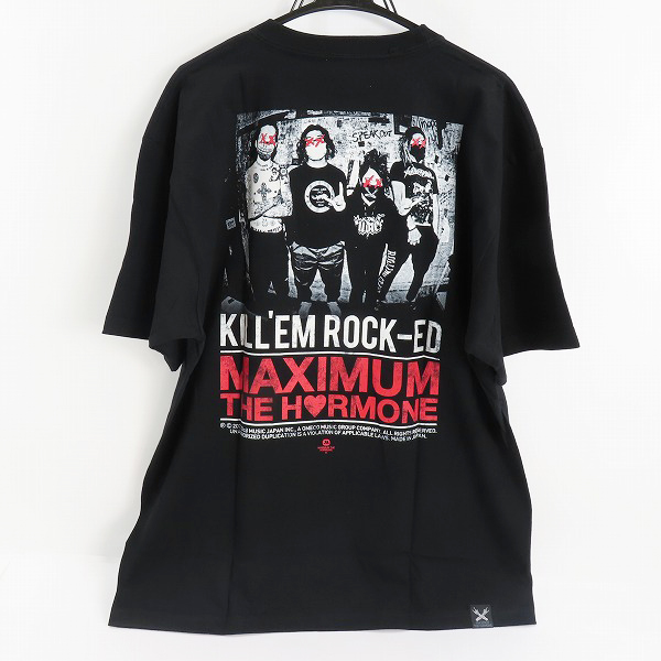 実際に弊社で買取させて頂いたMAXIMUM THE HORMONE/マキシマムザホルモン Essentialsプリント バンドTシャツ/半袖Tシャツ/2XLの画像 1枚目