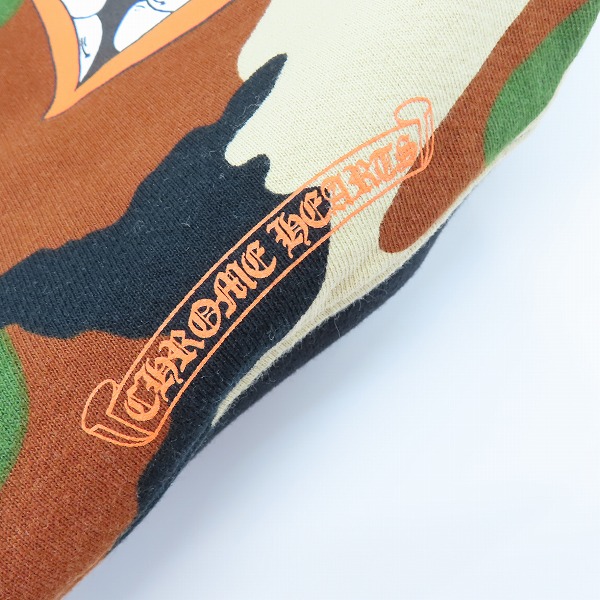 実際に弊社で買取させて頂いた【JPタグ】CHROME HEARTS×MATTY BOY/クロムハーツ×マッティボーイ 22SS PPO Caution Crewneck スウェットトレーナー XLの画像 9枚目